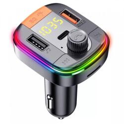 YESIDO Modulator FM Bluetooth Yesido Y45, 2 x USB-A - 1 x USB-C - 1 x microSD (Negru)