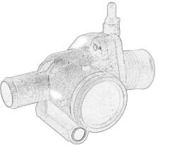 FORD Termostat Sistem Racire (in Carcasa) Ford Mondeo Iii 2.0d/2.2d 10.00-03.07 FORD MONDEO 3 (1633900)