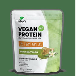 Nature's Finest Bio Matcha-Vanília Protein Shake 450g