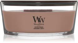 WoodWick Crystal Ginger lumânare parfumată cu fitil din lemn 453.6 g