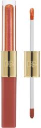 Dolce&Gabbana Make It Double! Lip Tint & Gloss Duo hosszan tartó rúzs és ajakfény 2 az 1-ben árnyalat 01 Orange Squeeze - Warm Nude & Orange Shimmer 2x2 ml