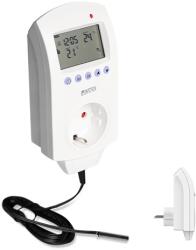 WENTOREX Control TSF-1 univerzális konnektoros szobatermosztát külső hőmérséklet érzékelővel (16A) (41651024016TSF1)