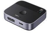 UGREEN AW701 2 az 1-ben DisplayPort és USB-C videó kapcsoló 65878