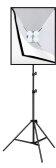 Puluz Stúdió szett LED Softbox 50x70cm, állvány és 4 db LED izzó PU5071EU