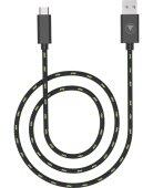 snakebyte CHARGE: CABLE SX USB-C Töltőkábel - 3m - Fekete/Zöld SB916274