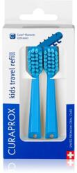 CURAPROX Kids Travel refill tartalék kefék fogkefére Blue 2 db