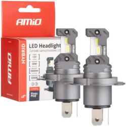 AMiO , Hybrid, H4 Led Izzó, 60W 2db 6000K (0504114)