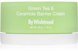 Wishtrend Green Tea & Ceramide Barrier Cream mélyen hidratáló krém a bőrgát erősítésére 50 g