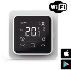 Falcon U-HEAT WiFi Control Touch szobatermosztát padlóhőmérséklet érzékelővel - elektromos padlófűtéshez (fehér) (411010500C16)