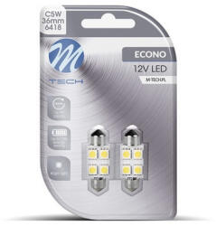 m-tech , LB072W Szofita Led Izzó, Fehér 36mm, 12V C5W (72LB072W)