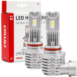 AMiO Led Izzó X1 sorozat HB3 9005/HIR1 9011/H10 12V 40W 6500K 2db (0502968)