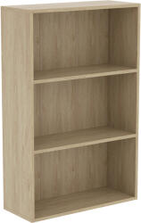 HOMCOM Bibliotecă etajeră de depozitare cu 3 compartimente și etajeră reglabilă, 60 x 24 x 93 cm, lemn natural | Aosom Romania (836-565V81AK) Biblioteca