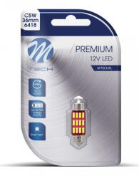 m-tech , LB603W Szofita Led Izzó, Fehér 36mm, 12V C5W (72LB603W)