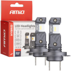 AMiO , Hybrid, H7 Led Izzó, 60W 2db 6000K (0504115)