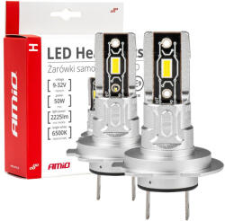 AMiO Led Izzók H-Mini Szeria H7/H18 50W 6500K 12V 2db (0503332)