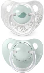 Suavinex Birdies Anatomical Silicone 0-6m cumi Green 2 db