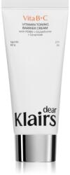 Dear, Klairs Vitamin Toning Barrier Cream világosító hidratáló krém a bőr védőrétegének erősítéséhez 60 g