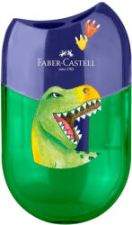 Faber-Castell Ascutitoare dubla din plastic Faber-Castell FC183552, Motiv dinozauri (FC183552)