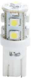 m-tech M-Tech, Led izzó, T10, 9x2835 SMD, Fehér, 2db (72LB018W)
