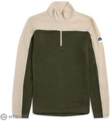 Bergans of Norway Inner: dual Merino Half Zip póló, pine forest/bone white (M)