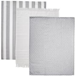 Artemis 3 darabos konyharuha szett, 70x50cm, 100% pamut, szürke, többféle minta (VD-710988)