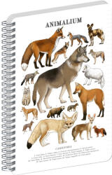 Presco Jegyzetfüzet ikerspirálos Animalium - Canines, vonalas, 21x29, 7cm A4, Presco (A-37263)
