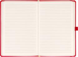 Presco Klasszikus notesz Taggia borítással Red, vonalas, 13x21cm, Presco (A-33213)