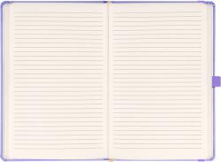Presco Klasszikus notesz Vivella borítással Lila, vonalas, 13x21cm, Presco (A-33208)