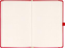 Presco Klasszikus notesz Taggia borítással Red, pontozott, 13x21cm, Presco (A-33204)