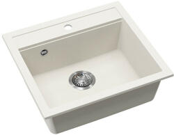 Evido QUADRO 6 gránit mosogató, 565 x 510 mm, fehér
