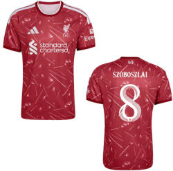  Liverpool mez felső felnőtt Adidas Home 2026-27 Szoboszlai 8 Liverpool betűtípus