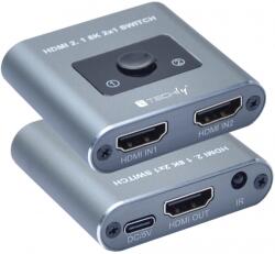 Techly Switch HDMI Techly IDATA HDMI-2128KT, 2x1 HDMI port , Black (IDATA-HDMI-2128KT)