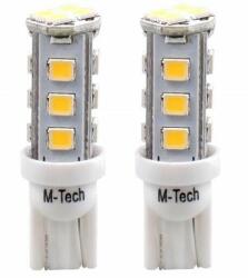 m-tech M-Tech, Led izzó, T10, 16xSMD3528, 12V, Fehér, 2db