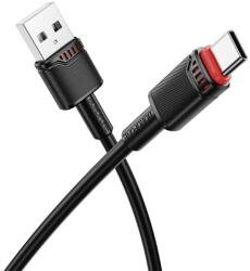 BOROFONE Cablu de Incarcare Premium, USB la USB-C, 3A, 1m - Borofone Beneficio (BX110) - Black (KF2357159) - vexio