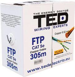 TED Electric Cablu Ftp Cat 5e Cupru 0.52mm 305m Ted Electric (kab-ted8) - cel