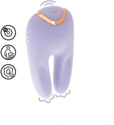 Loveline Stimulator Bonnie Double-Ended, 13 Moduri Tapare, Silicon, USB, Mov, 11 cm Vibrator