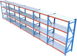 HD Regal FLEX300-Y904 Salgó polcrendszer KOMPLETT 9 m (200 x 60 cm / 4 polc)