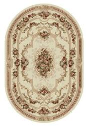 Delta Carpet Covor Oval, 200 x 400 cm, Crem / Bej, Model Lotos (LOTUS-574-100-O-24) Covor