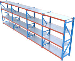 HD Regal FLEX300-Y704 Salgó polcrendszer KOMPLETT 7 m (200 x 60 cm / 4 polc)