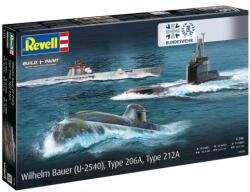 Revell Plastic ModelKit submarin 05186 - 70 Years Bundeswehr: Wilhelm Bauer, Type 206A, Class2 (1: 144 (18-05186)
