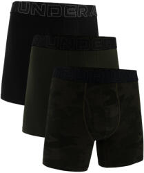 Under Armour Performance Cotton - Print 6" 3Pack Baroque Green Férfiboxeralsó 3XL