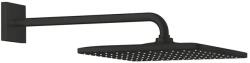 GROHE Set para de dus fixa, patrata, cu brat 422 mm, 1 jet, negru mat (Matt Black), Grohe RainShower Mono 310 Cube 265642430 265642430 (265642430)
