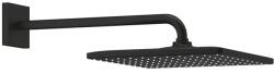 GROHE Set para de dus fixa, patrata, cu brat 422 mm, 1 jet, Negru - Phantom Black, Grohe RainShower Mono 310 Cube 26564KF0 26564KF0 (26564KF0)