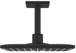 GROHE Set para de dus fixa, cu brat 142 mm, 2 Jet, negru - Phantom Black, Grohe Rainshower SmartActiv 310 Cube 26481KF0 26481KF0 (26481KF0)