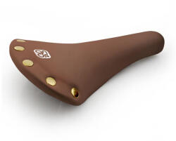 Csepel Csepel-Velo Domina sport nyereg, 274x153 mm, 345 g, szegecselt, barna