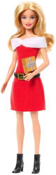 Mattel Fashionista barátnők stílusos divatbaba - Mikulás inspirálta ruhában (FBR37-JLX46)