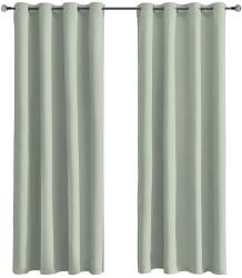 Tenger Home Sötétítő Függöny Fülekkel Hálószobába, 2 db, Zsályazöld, 70 x 120 cm