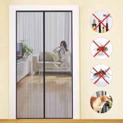 MYCARBON Szúnyogháló Erkélyajtóra, Erős Mágneses Rovarháló Ajtó 95x200 cm, Pincéhez, Teraszhoz, Nappaliba, Fúrás Nélkül, Egyszerű Szerelés,