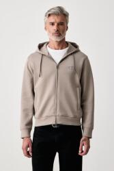 Giorgio Armani kapucnis melegítőfelső férfi pamuttal - bézs L - answear - 94 990 Ft