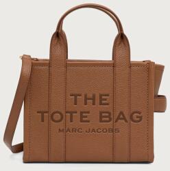 Marc Jacobs női bőr vászontáska THE SMALL TOTE - barna Univerzális méret